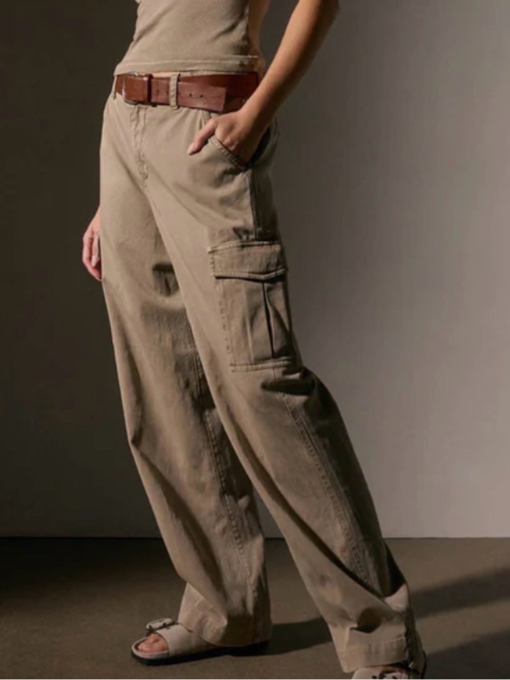 James Perse Women’s Army Cotton Slub Cargo Pant